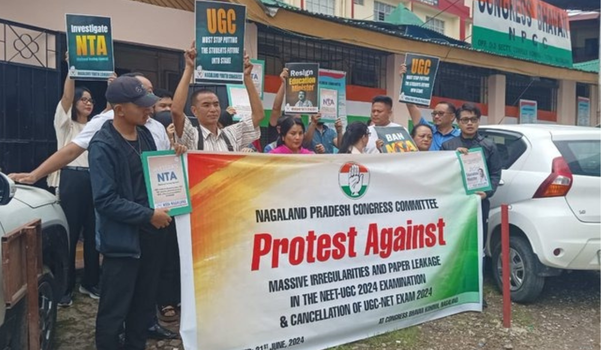 Congress protests in Nagaland